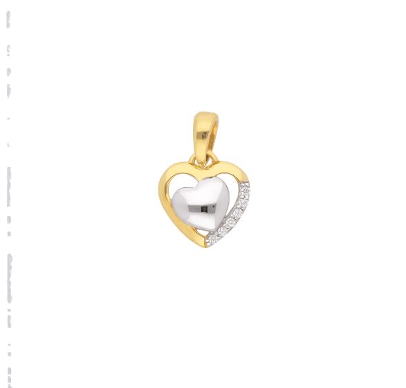 Herz Anhänger mit Zirkonia