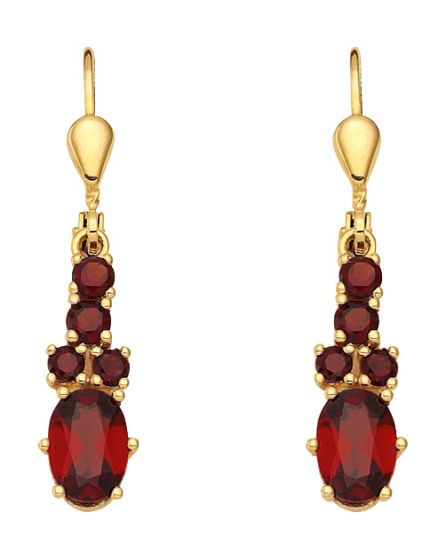 Ohrhänger mit Brisur