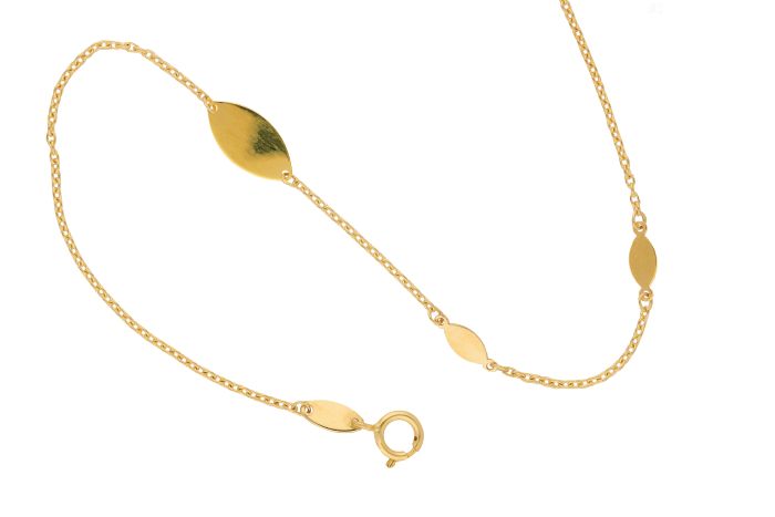 Rundanker Armband 0,7 mm mit Zwischenteilen