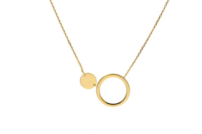 Anker diamantiert Kette 0,6 mm mit Zwischenteil