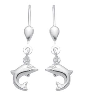 Delfin - Ohrhänger mit Brisur