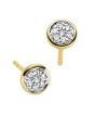 Runde Diamant Ohrstecker 5mm, 0,07 WPI, 