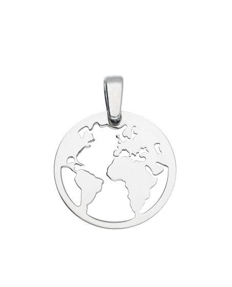 Weltkugel Anhänger, poliert