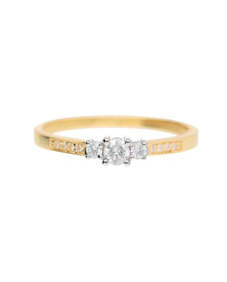 Ring mit Brillanten 0,19 WSI