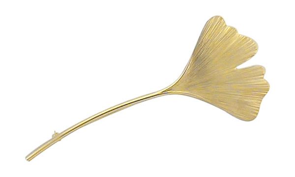 Ginkgoblatt - Brosche
