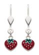 Erdbeere - Ohrhänger mit Brisur