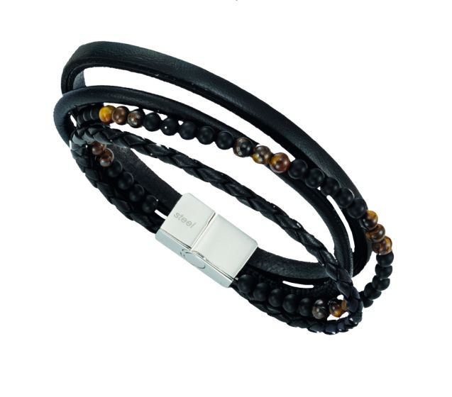 Lederarmband, fünfreihig