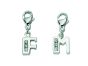 Buchstabe Charms Anhänger Silber 925/-