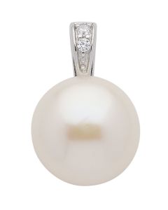 Anhänger mit Zirkonia/Süßwasserzuchtperle