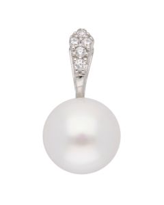 Anhänger mit Zirkonia/Süßwasserzuchtperle