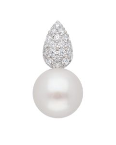Anhänger mit Zirkonia/Süßwasserzuchtperle