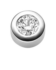 Kettenanhänger mit Brillant 0,5 WSI, 7,9mm