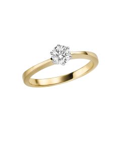Solitär Ring mit Brillant 0,5 WSI, 5,3mm