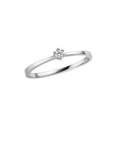 Solitär Ring mit Brillant 0,05 WSI, 3,1mm