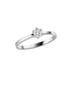 Solitär Ring mit Brillant 0,2 WSI, 4,4mm
