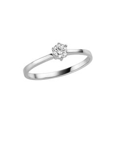 Solitär Ring mit Brillant 0,25 WSI, 4,4mm