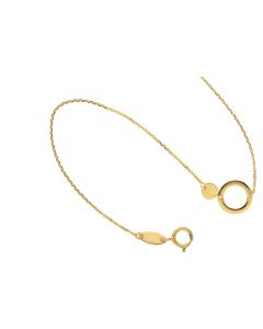 Armband 0,6 mm Anker diamantiert mit Zwischenteil