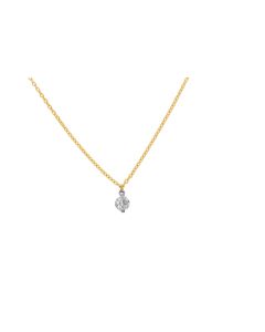 Rundanker Kette 1 mm mit Zirkoniaanhänger