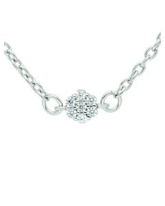 Rundanker Kette mit Zwischenteilen und Zirkonia