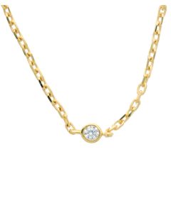 Anker diamatiert Armband 1 mm mit Zwischenteilen mit Zirkonia