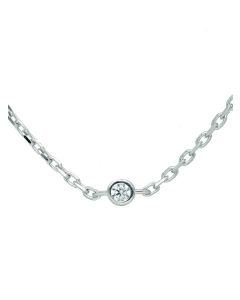 Rundanker Kette mit Zwischenteilen und Zirkonia