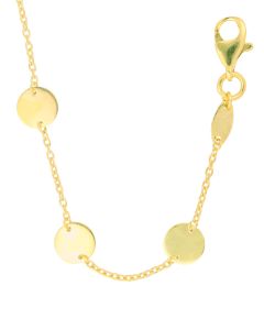 Anker diamatiert Armband 1 mm mit Zwischenteilen