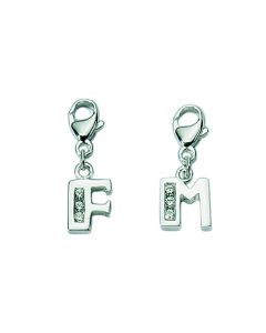 Buchstabe Charms Anhänger Silber 925/-