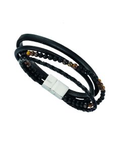 Lederarmband, fünfreihig