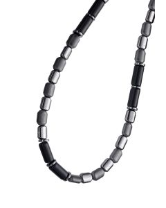 Onyx (Onix) / Hämatit Kette