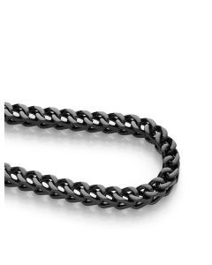 DoppelpanzerArmband schwarz Edelstahl