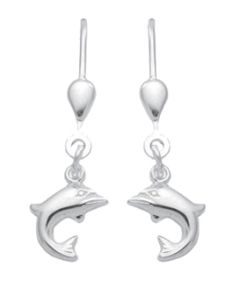 Delfin - Ohrhänger mit Brisur