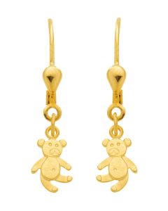 Bär - Ohrhänger mit Brisur