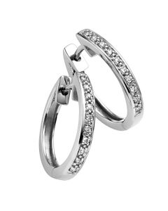 Brillantcreolen 2,1x14,1mm, 0,07 WPI