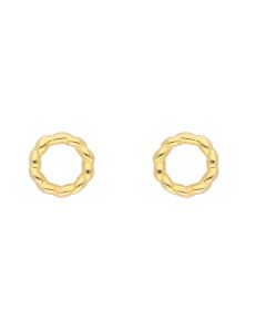 Ohrstecker Kreis 6,5 mm vergoldet