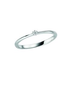Solitär Ring mit Brillant 0,03 WSI