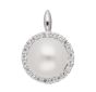 Anhänger mit Zirkonia/Süßwasserzuchtperle