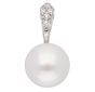 Anhänger mit Zirkonia/Süßwasserzuchtperle