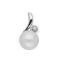Anhänger mit Zirkonia/Süßwasserzuchtperle