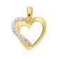 Herz Anhänger mit Zirkonia