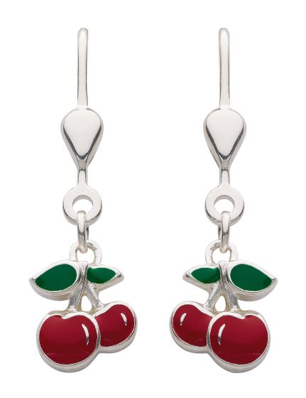 Kirsche - Ohrhänger mit Brisur