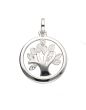 Zirkonia Lebensbaum Anhänger, poliert/mattiert 