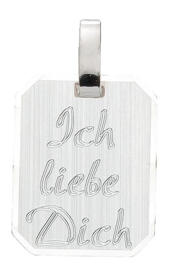 Eckige mit Schrift - Gravurplatte