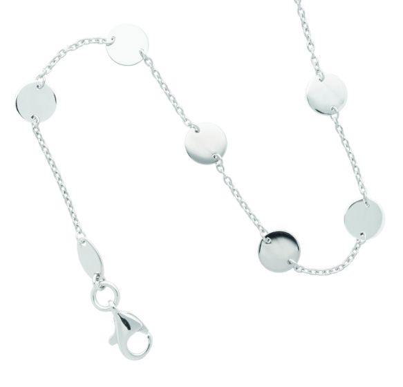 Anker diamatiert Armband 1 mm mit Zwischenteilen