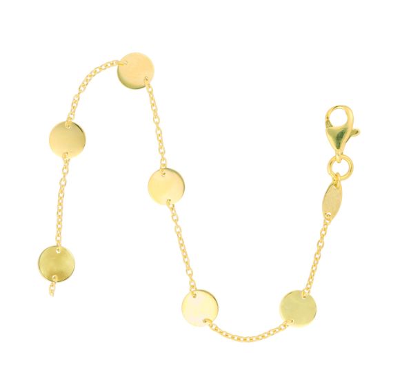 Anker diamatiert Armband 1 mm mit Zwischenteilen