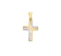 Kreuz Anhänger mit Zirkonia