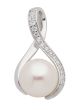 Anhänger mit Zirkonia/Süßwasserzuchtperle