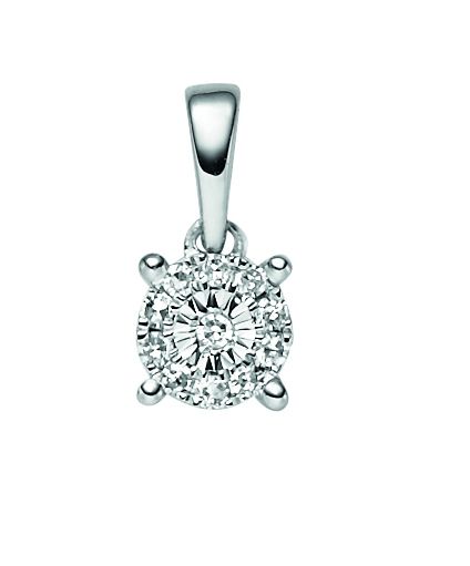 Diamant Anhänger 4,5mm, 0,05 WSI