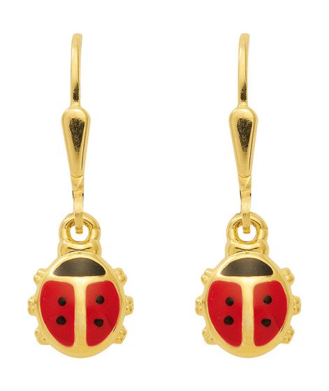 Marienkäfer - Ohrhänger mit Brisur