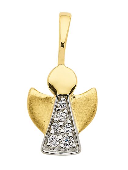 Engel Anhänger mit Zirkonia