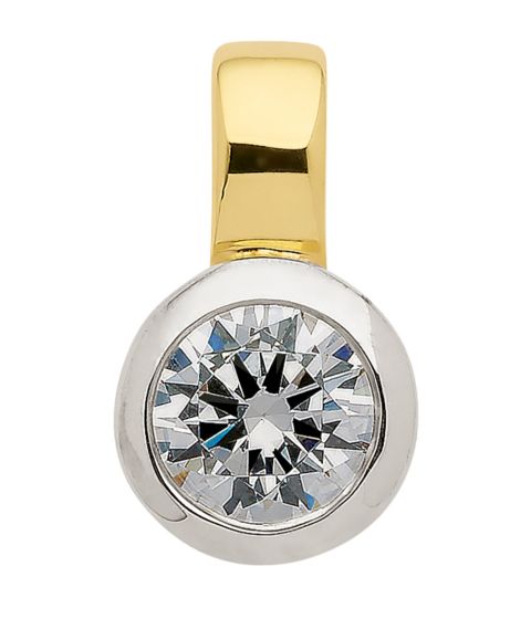 Einhänger für Kette mit Zirkonia